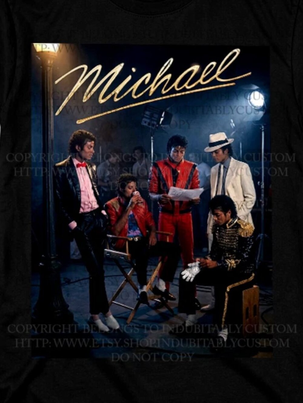 Michael Jackson Graphic T Shirt Vintage Michael Movie Fan Tee 301 - Picture 2 of 5
